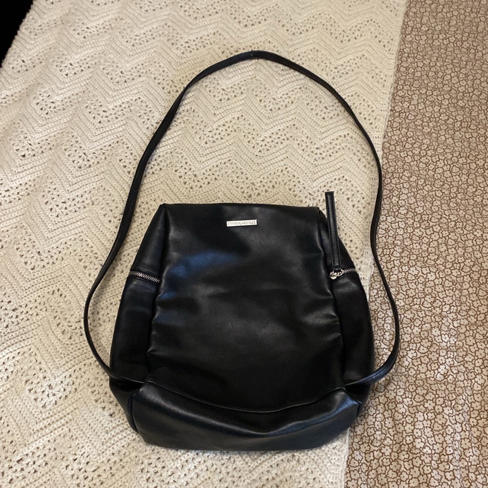 Brandy Melville Black Leather Bag — OS